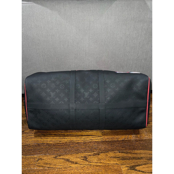 Louis Vuitton Keepall Bandouliere 55 NBA LV Black Basketball Weekend Travel Bag - Picture 12 of 12